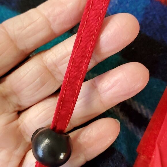 EDDIE BOUER RED JACKET, plaid lining. LOTS OS POCKETS, SIze Small Petite. - Picture 16 of 16